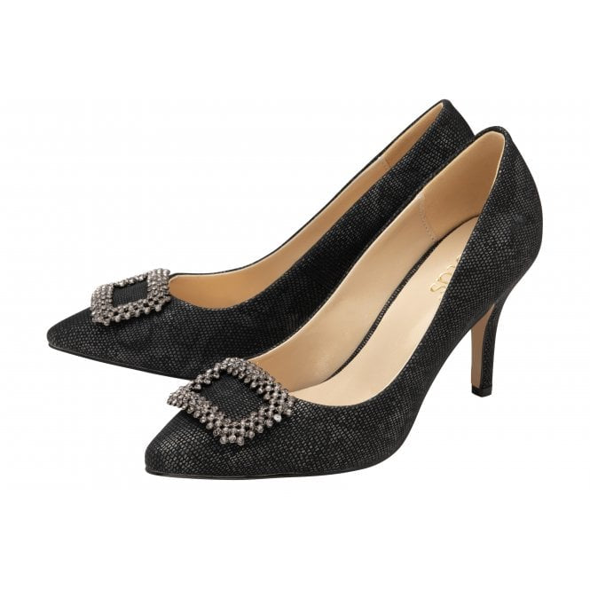 Black snake hot sale print heels