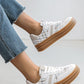 Alli White Spec Platform Trainers