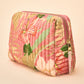 Large Quilted Washbag Delicate Tropical Candy by Powder