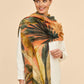 Wrap Painted  Palm Scarf