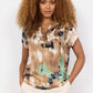 Dona 1 T Shirt Camel and Green