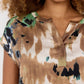 Dona 1 T Shirt Camel and Green