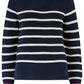 Rebecca Jumper Navy Stripe Rainbow Sleeve