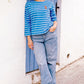 Billie Breton Top French Blue Lobster Top