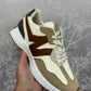 Blake Trainers Khaki Brown and Gold