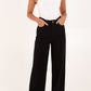 Halle Black Wide Leg Jeans