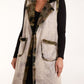 Emma Camouflage Gilet  Stone