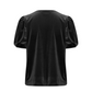 Lavanny black Velvet Puff Sleeve Top