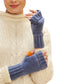 Cassia Wrist Warmer Gloves Denim Blue