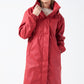 Zoe Longline Red Rain Coat