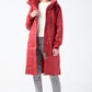 Zoe Longline Red Rain Coat