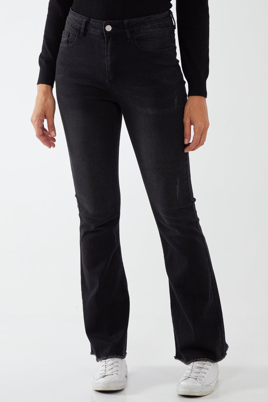 Black raw sale edge jeans